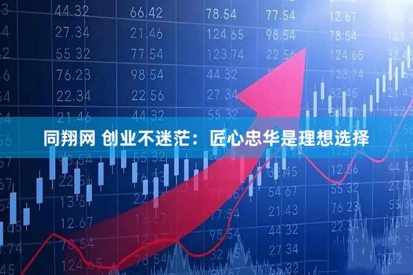 同翔网 创业不迷茫：匠心忠华是理想选择